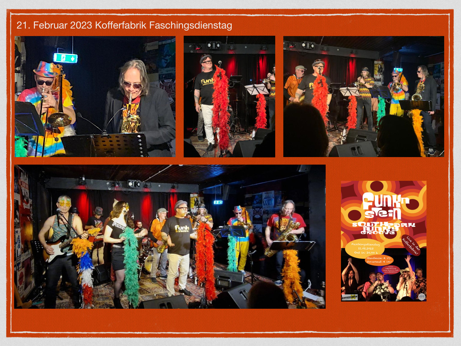 21. Februar 2023 Kofferfabrik Faschingsdienstag